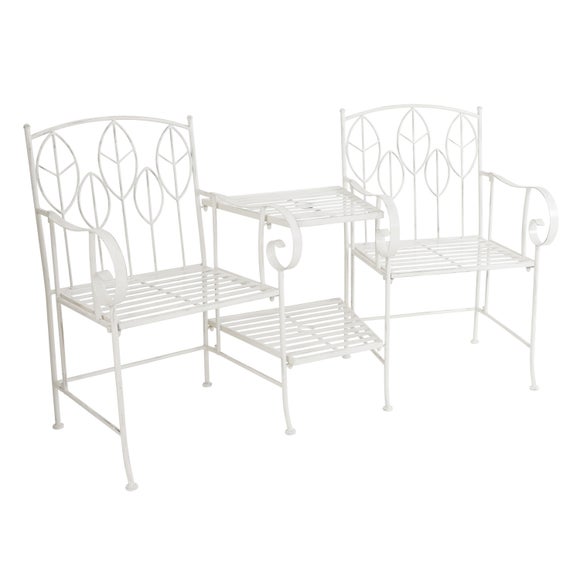 Rustic Leaf Metal Companion Seat Set, product image 4