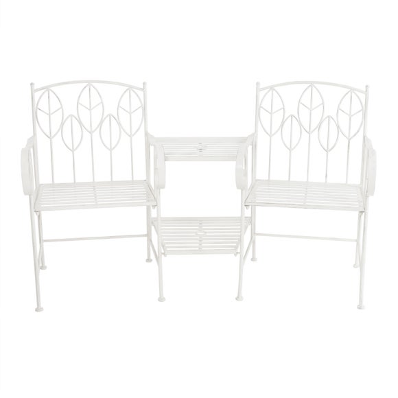 Rustic Leaf Metal Companion Seat Set, product image 5