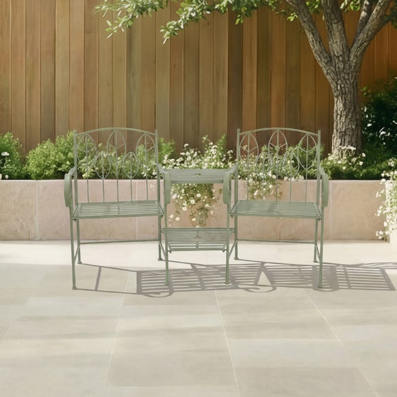Rustic Leaf Metal Companion Seat Set, product image 8