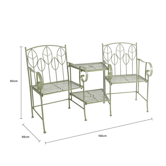 Rustic Leaf Metal Companion Seat Set, product image 14