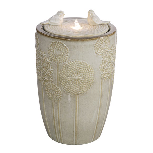 Ceramic Cream Water Feature