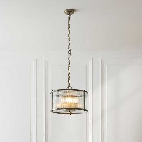 Alyn Ribbed 3 Light Adjustable Pendant Light