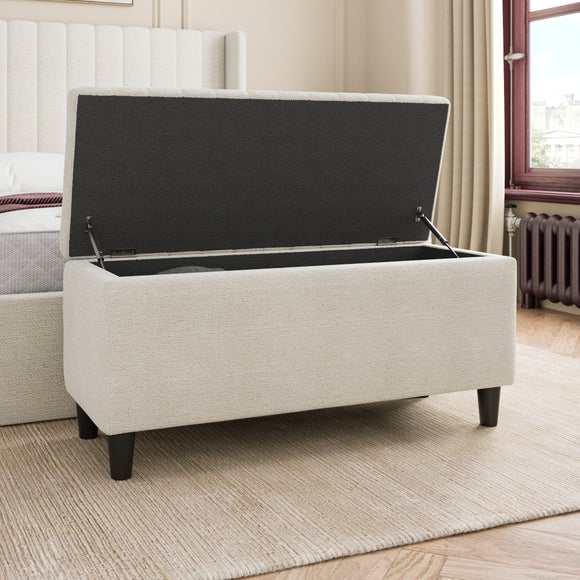 Alara Chenille End of Bed Storage Ottoman
