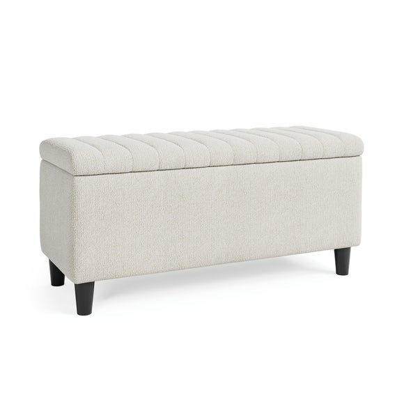 Alara Chenille End of Bed Storage Ottoman